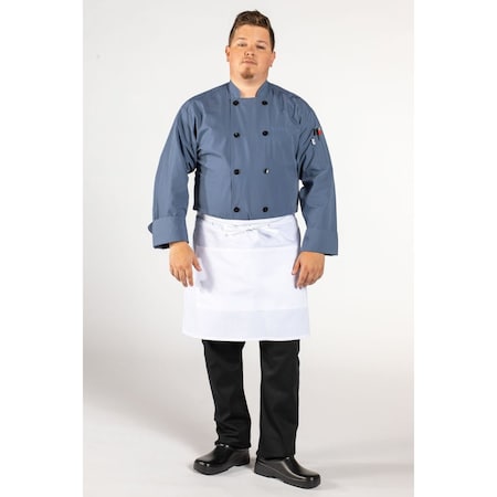 Uncommon Threads Half Waist 2-Section Pocket Apron Wht 3056-2500